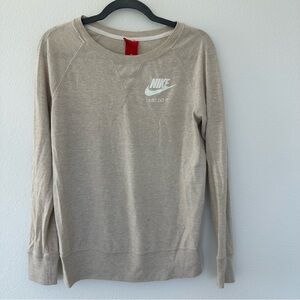 Nike Beige Long Sleeve Sweatshirt